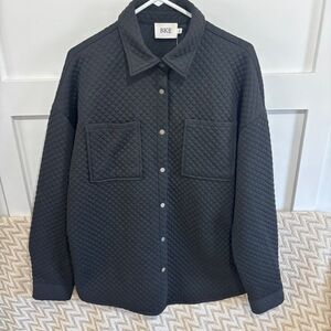 BKE Women’s Quilted Snap Front Shacket Jacket NWT